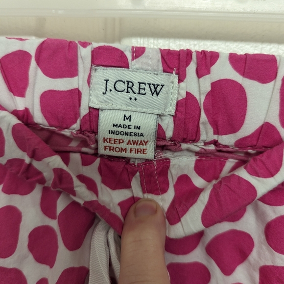 J.Crew Pink Animal print pajama shorts - Picture 4 of 6